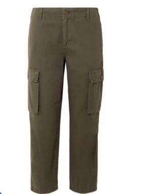 FRAME Relaxed Utility Pants Cargo Green Washed Surplus Cotton RUSPT586 Size 26